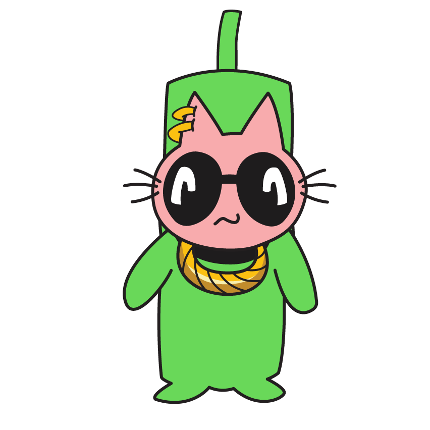 YoCat in Green Bar suit